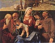 LOTTO, Lorenzo Madonna and Child with Saints oil
